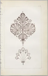 A arte do design decorativo: com um apêndice, dando as horas do dia em que as flores abrem, publicado pela Day & Son, Londres, 1862