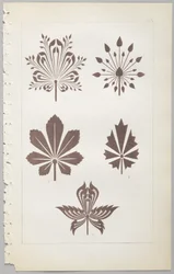 A arte do design decorativo: com um apêndice, dando as horas do dia em que as flores abrem, publicado pela Day & Son, Londres, 1862