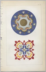 A arte do design decorativo: com um apêndice, dando as horas do dia em que as flores abrem, publicado pela Day & Son, Londres, 1862
