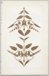 A arte do design decorativo: com um apêndice, dando as horas do dia em que as flores abrem, publicado pela Day & Son, Londres, 1862