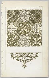 A arte do design decorativo: com um apêndice, dando as horas do dia em que as flores abrem, publicado pela Day & Son, Londres, 1862