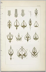A arte do design decorativo: com um apêndice, dando as horas do dia em que as flores abrem, publicado pela Day & Son, Londres, 1862