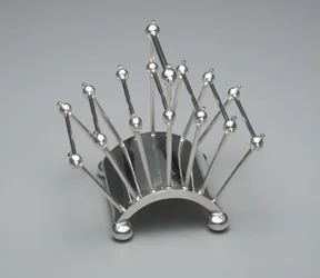 Rack de torradas, c.1881 (placa de prata)