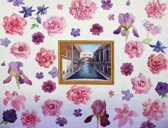 A Ponte dos Suspiros (aguarela sobre papel)