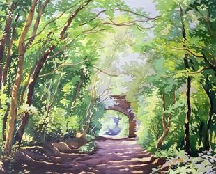 The Valley Walk, Sudbury, 2001 (wc em papel)