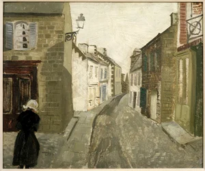 Cena de rua em Treboul, 1930