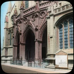Pórtico da Catedral de Truro, Cornualha, início do século XX.