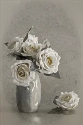 Elegantes rosas brancas