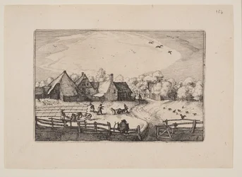 Campos de branqueamento perto do Haarlemmer Hout, a partir de vistas nos arredores de Haarlem (Plaisante Plaetsen)