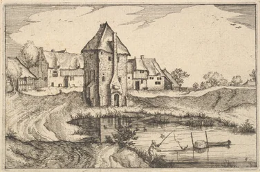 The Pond, placa 9 das cidades de Regiunculae e vários Ducados de Brabant, ca. 1610