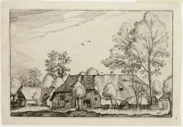 Quinta grande, placa dez depois de Imagens de quintas, casas de campo e aldeias rústicas (Praediorum villarum et rusticarum casularum icones)