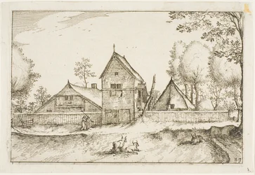 Grande quinta murada, chapa 23 depois de Quadros de quintas, casas de campo e aldeias rústicas (Praediorum villarum et rusticarum casularum icones)