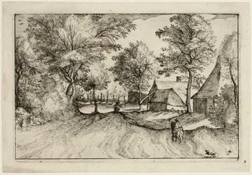 Village Road, placa quatro depois de Pictures of Farms, Country Houses and Rustic Villages (Praediorum villarum et rusticarum casularum icones)
