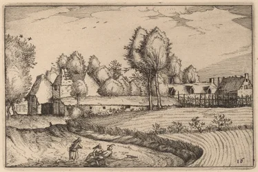 Estrada ao longo de um campo
