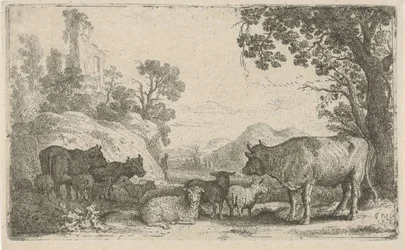 Paisagem com gado