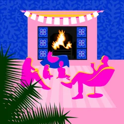 Natal junto à lareira