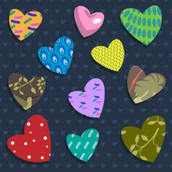 Corações de amor