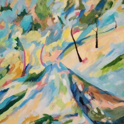 Caminho sinuoso e animado