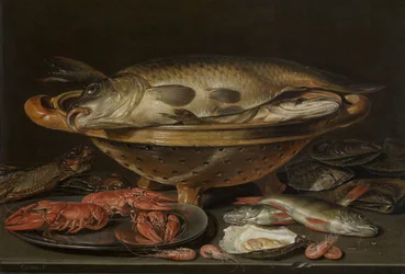 Ainda vida com peixes, ca 1612-1621.