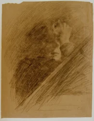 Auto-retrato com braço apoiado