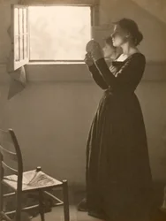 Menina com um espelho, 1898 (impressão de platina)