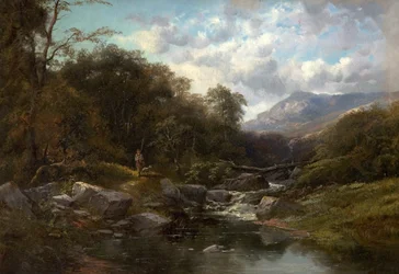 Um córrego da montanha