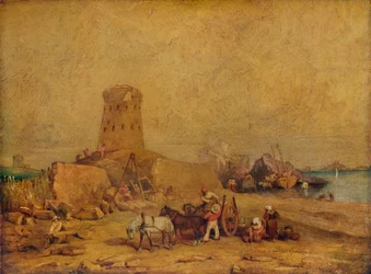 Cena da costa, século XIX, 1924