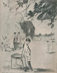 Estou doente de morte de mulheres do menino, c1900