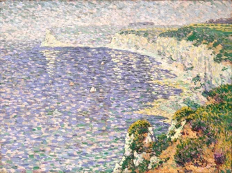 A View Of The Cliffs At Etretat (óleo sobre tela)