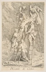 Descida da Cruz.n.d. Criadores: Claude Gillot, Jacques Gabriel Huquier.