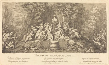 Feste de Diane, Troublee par des Satyres (Festa de Diana interrompida por sátiros)