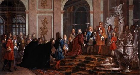 Reparação feita ao Rei Luís XIV pelo Doge dos Genes século 17 (pintura)