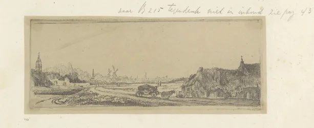 Landschap conheceu een koets Coleção de oitenta e cinco gravuras originais (título da série)