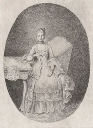 Retrato de Marguerite Le Comte, 1764.
