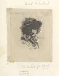 Zelfportret coloca Saskia: alleen Rembrandt Coleção de oitenta e cinco gravuras originais (título da série)