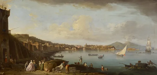 Nápoles, uma vista da baía do Sul, c.1742 (óleo sobre tela)