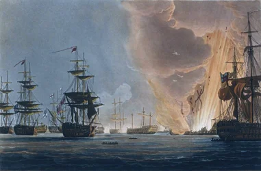 Um porto marítimo, 1644