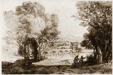 Uma paisagem italiana, 1913.