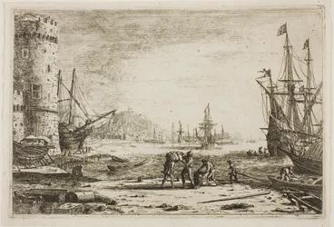 Porto com uma grande torre