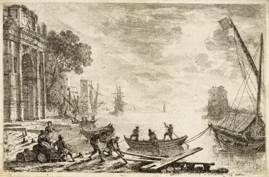 Cena do Porto com Sol Nascente, 1634