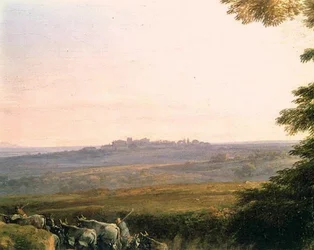 Paisagem com vaqueiros (pormenor)