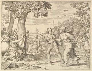 Alegoria sobre o bom governo na França, 1685.