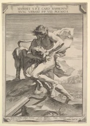 David estrangulando o leão, 1631.