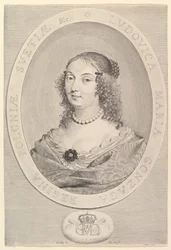 Ludovica Maria Gonzaga, rainha da Polônia, 1645.