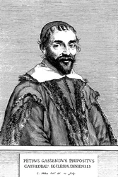 Pierre Gassendi, filósofo francês, cientista, astrônomo e matemático, século XVII.