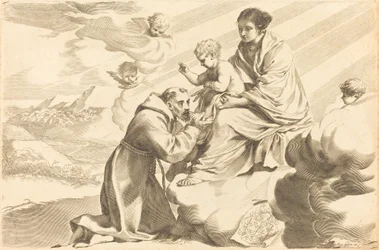 São Francisco adorando o Menino Jesus
