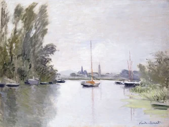Argenteuil, vista do braço pequeno do Sena, 1872