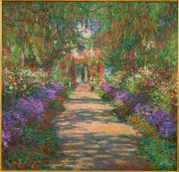 Jardim de Giverny (pintura sobre tela)