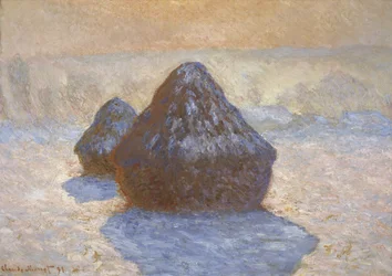 Medas de feno: efeito de neve
