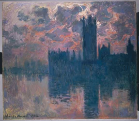 Casas do Parlamento, pôr do sol, 1902